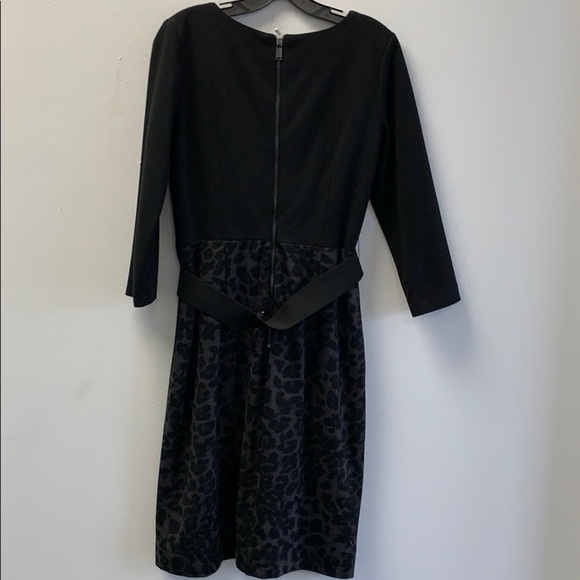 Tahari animal print dress with belt - Picture 4 of 4